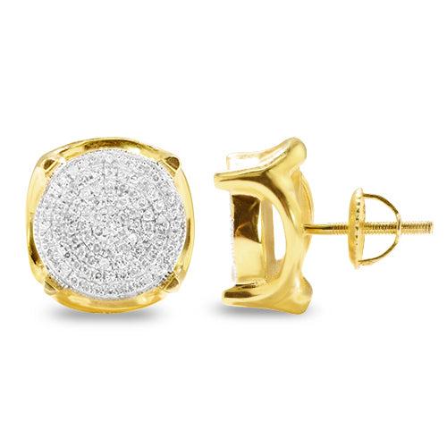 10KY 0.60CTW DIAMOND DISC EARRINGS